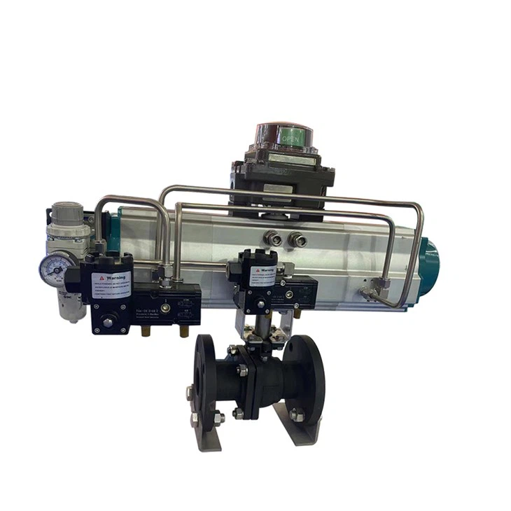 PN10 PN16 Two Way Pneumatic Ball Valve Actuator