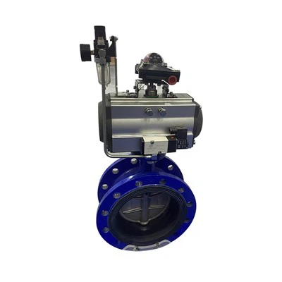 Flangia pneumatica a foglia morbida valvola farfalla